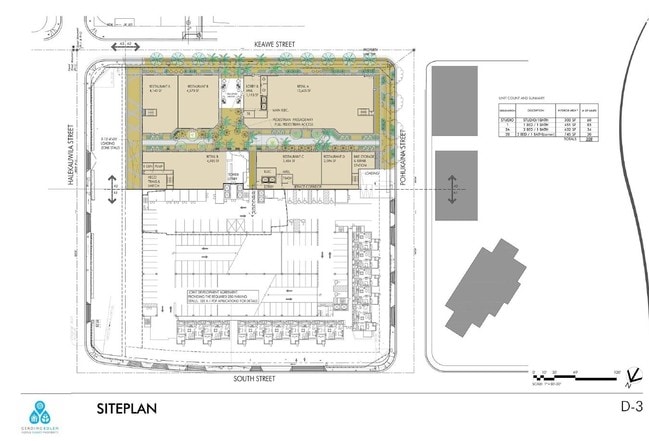 Site Plan with Parking - k3800ty - Keauhou Lane