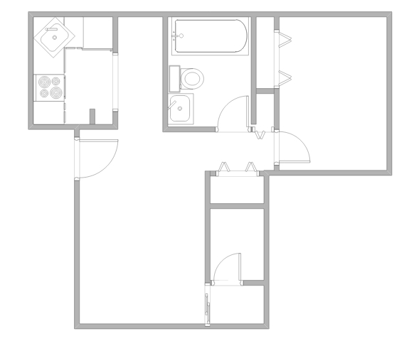 1BR/1BA - Nu Elm