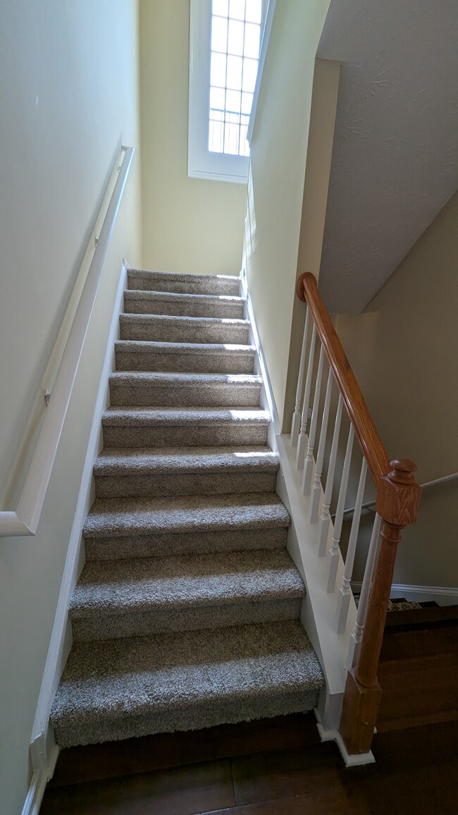Stairs to the 3rd/top level - 221 Village Square Dr