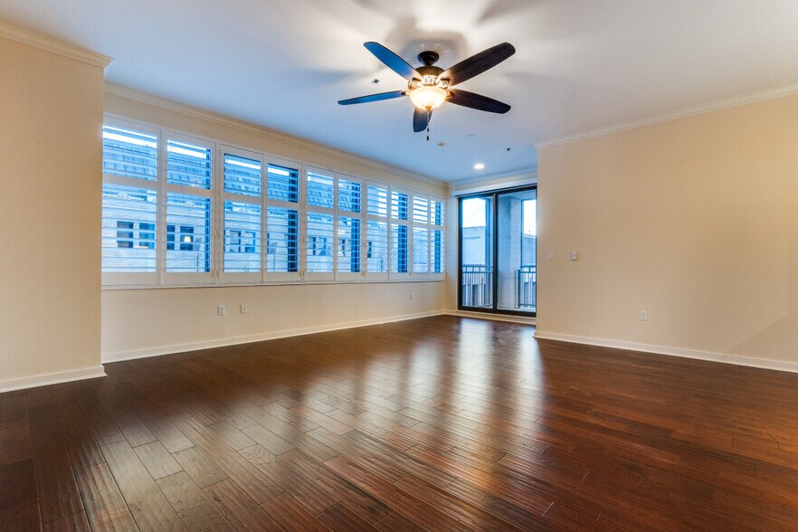 bright, open living with skyline view - 1200 Main St
