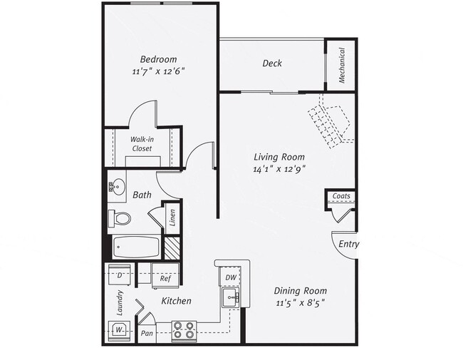 Floorplan - The Mercer at Lawrence Station
