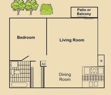 1BR/1BA - Falls of West Oaks