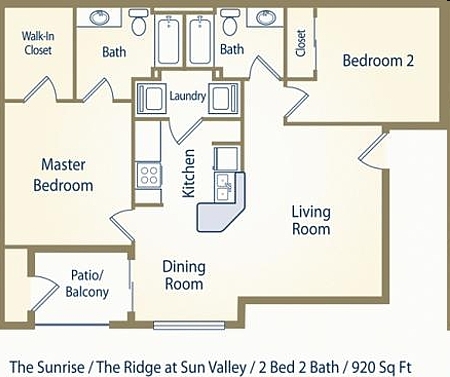 2BR/2BA - Southwest Village Apartments