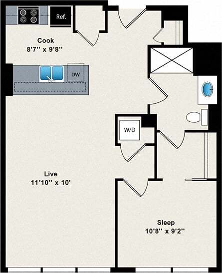 Floorplan - Reside on Green Street