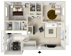 Floorplan - West Glen Apartments