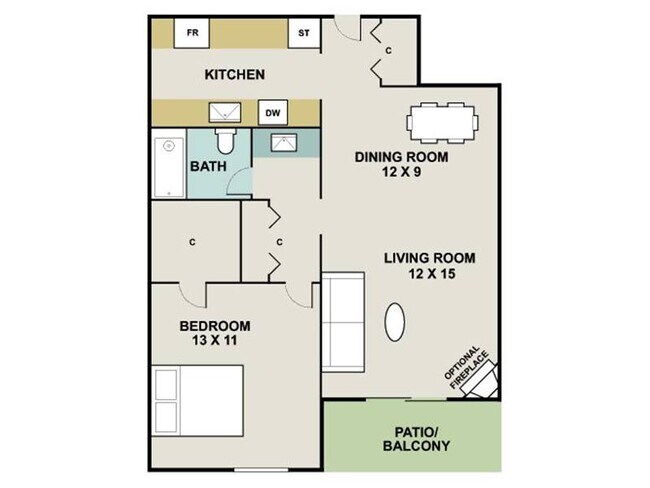 Floorplan - 3300 Tamarac Apartments