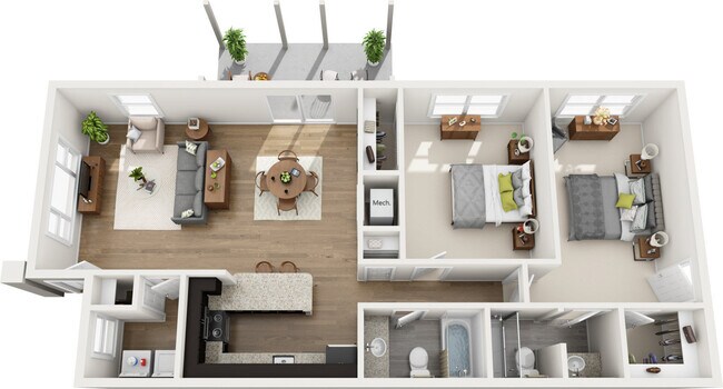 Floorplan - The Apartments at Carriage Pines