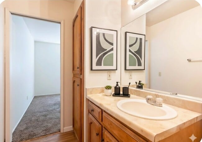 Bathroom staged - Summer Village Apartments (03/26)