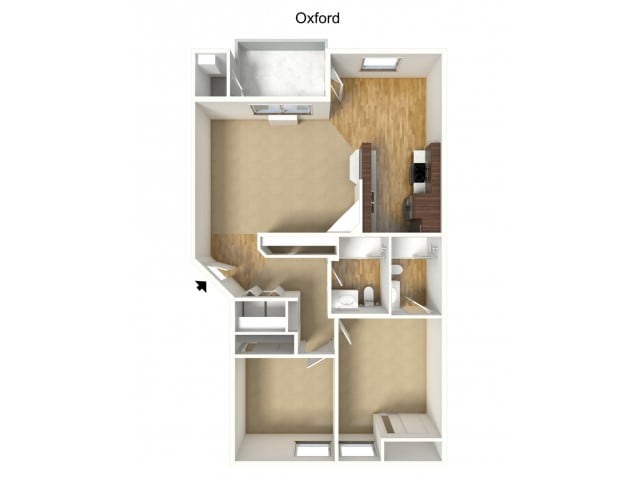 Oxford - 2 Bedroom, 2 Bath - Acero Ridgefield
