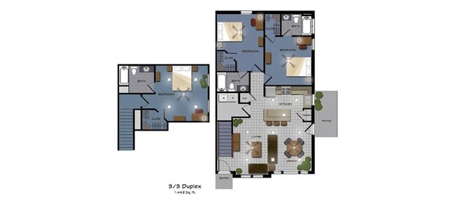 Building Photo - 3 Bed + 3 Bath - Spacious Duplex