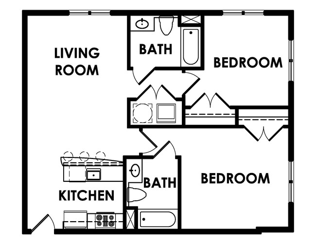 2BR/2BA - 701 Saint James Street Apartments