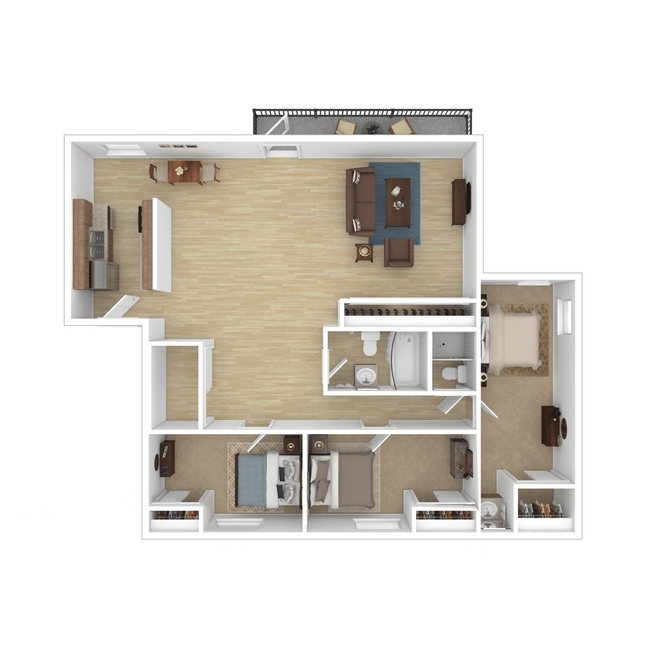 Floorplan - Farisswood Apartments