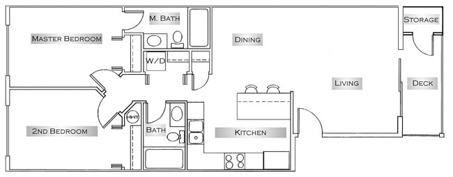 Floorplan - Chelsea Court Apartments