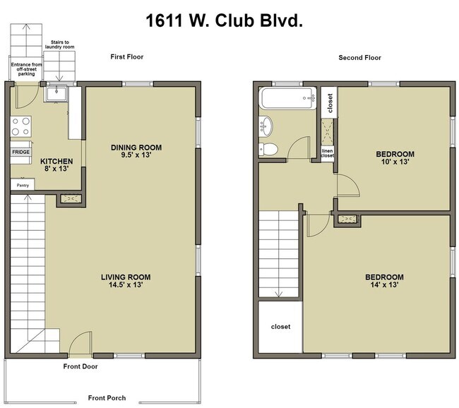 Building Photo - Georgian brick. Separate dining room. Over 1,000 square feet near 9th Street.