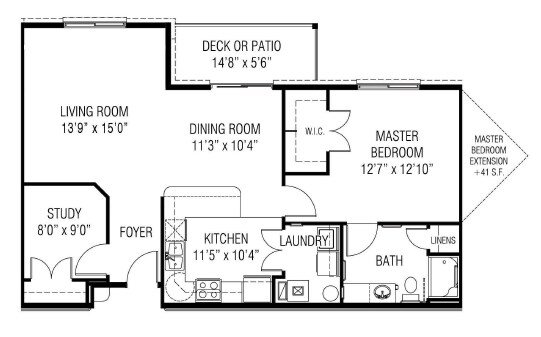 1BR/1BA - Willow Brook at Delaware Run