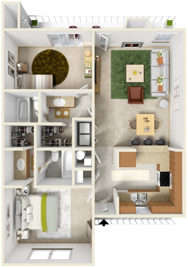 Floorplan - Castle Apartments