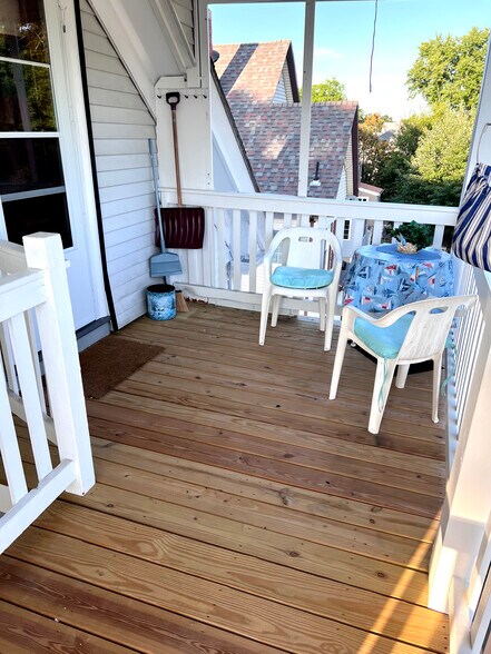 Back Porch -outside backdoor and patio - 96 Lawrence St