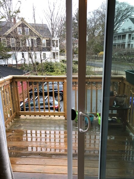 Deck looking over parking - 907 Smith St