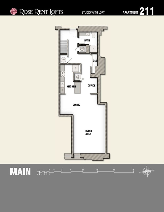 Main Level - Rose Rent Lofts