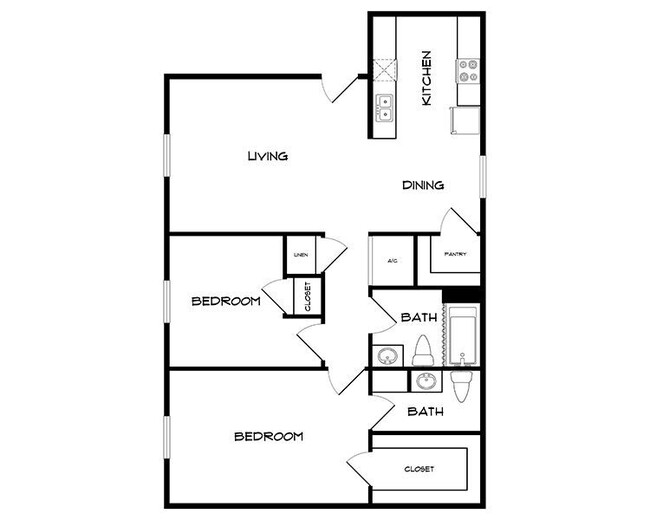 Floorplan - 1000 Mary Apartment Homes