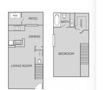 1BR/1.5BA - Summerstone Apartments