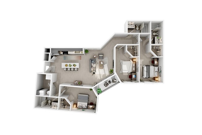 3BEDROOM_TYPE_A_3D_fix_2 - The Flight