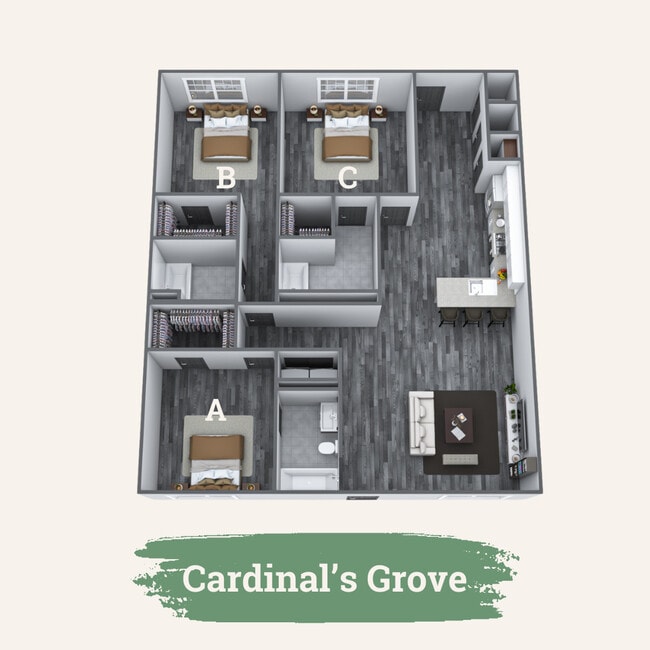 Cardinal's Grove Floor Plan - The Haven at Wake Luxury Homes