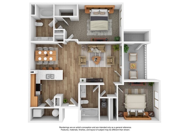Floorplan - The Veridian Apartments & Townhomes