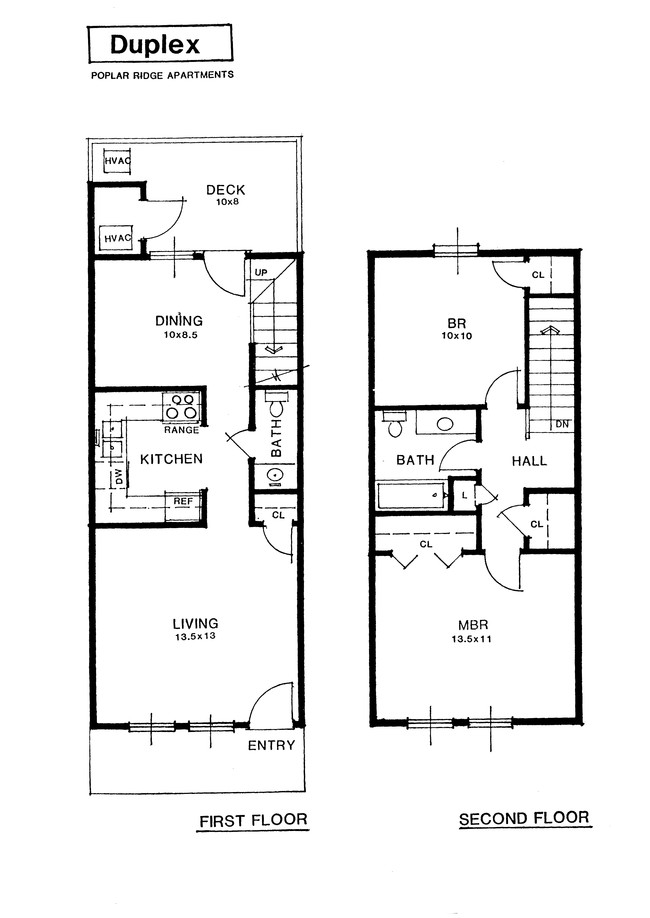 2BR/1.5BA - Poplar Ridge Apartments