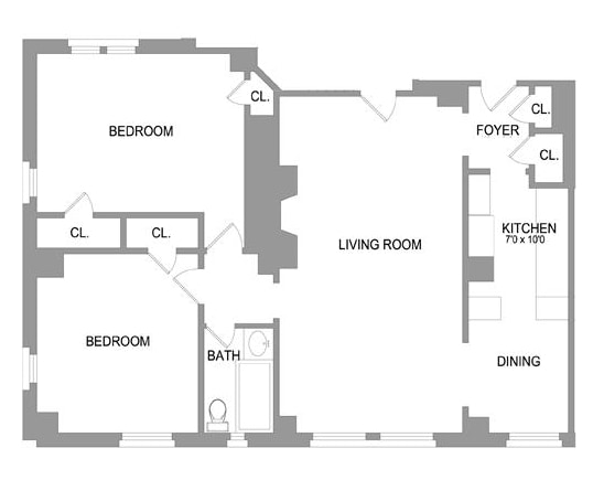 2BR/1BA - 15 Park Avenue