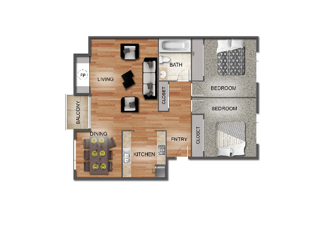 Floorplan - Brookstone Apartments