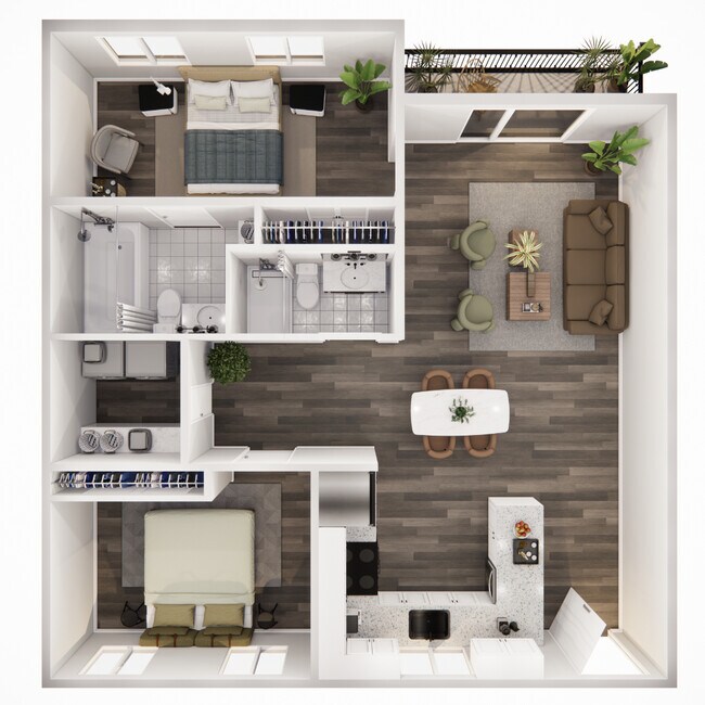 Floorplan - College Street Station Apartments