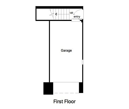 One car garage with bicycle rack (for two) and large overhead storage shelf. - 2626 Bellezza Dr