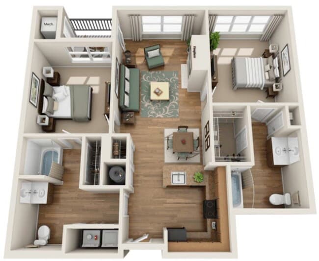 Floorplan - Summerfield At Morgan Metro Apartments