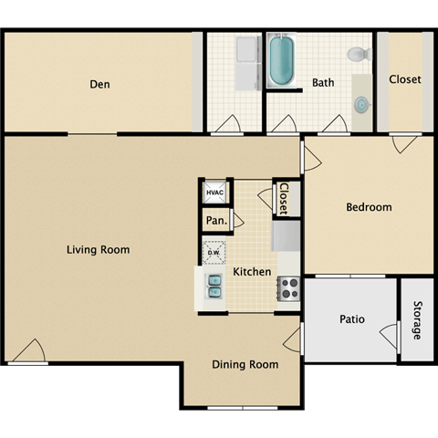 Floorplan - Stonebriar Woods Apartment Homes