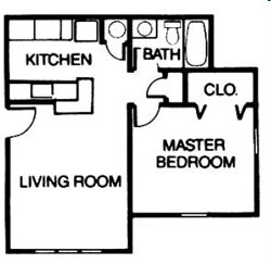 1BR/1BA - Westbury Mews Apartments