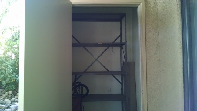 Outside storage with shelves - 5750 N Camino Esplendora