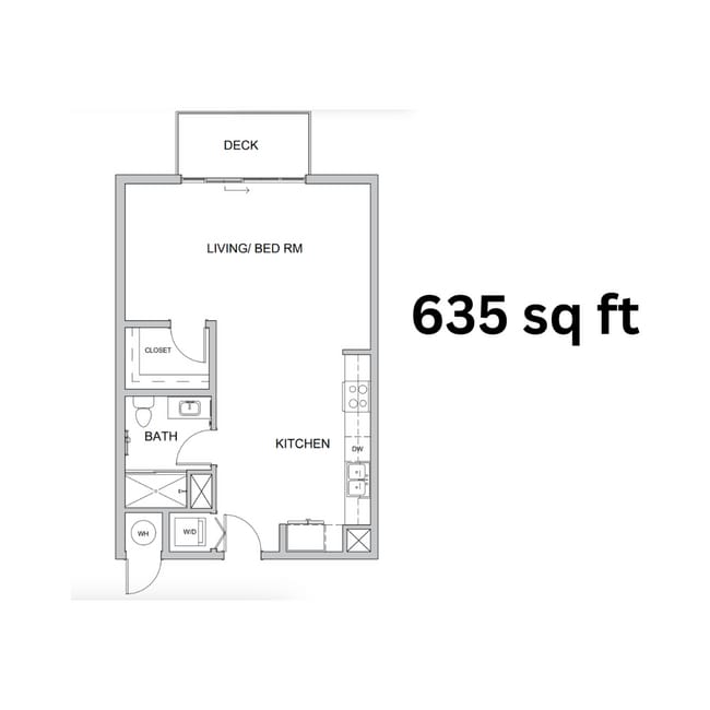 Marigold 635 sq ft - Culdesac Tempe