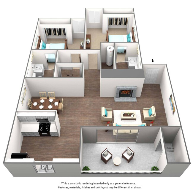 Floorplan - Union Heights Apartments