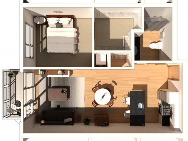 Bloom - 1 Bed / 1 Bath - 662 SF - Encore