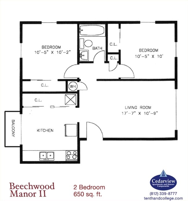 Floorplan - Beechwood Manor II Apartments