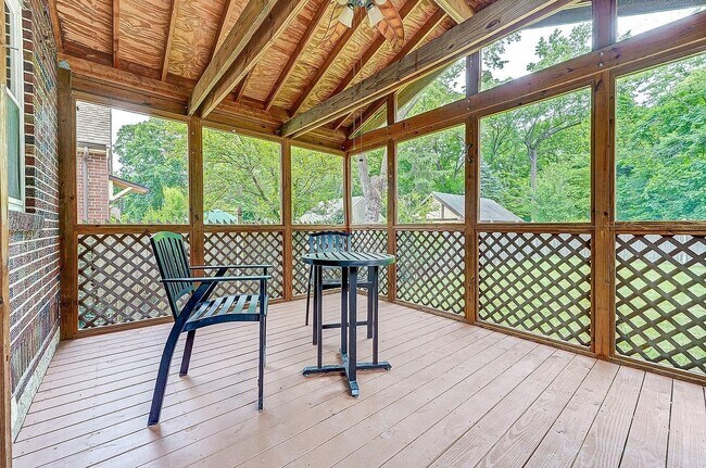 Screened In Porch Back Door View - 6604 Buckingham Plz