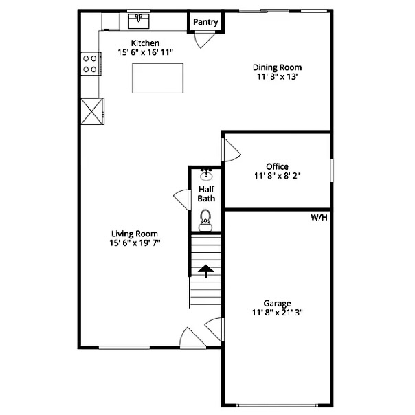 1st Floor Layout - 1604 Lasalle St