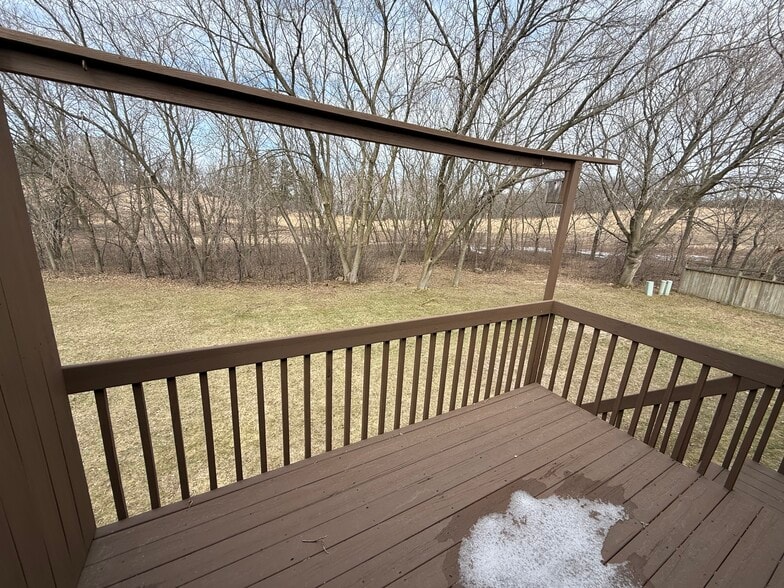 rear deck and backyard - 1350 Sunnydale Cir