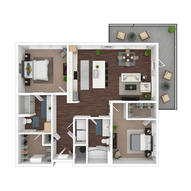 Floorplan - Evren Apartments of Lees Summit
