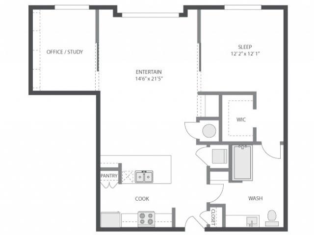 Floorplan - AMLI Old 4th Ward