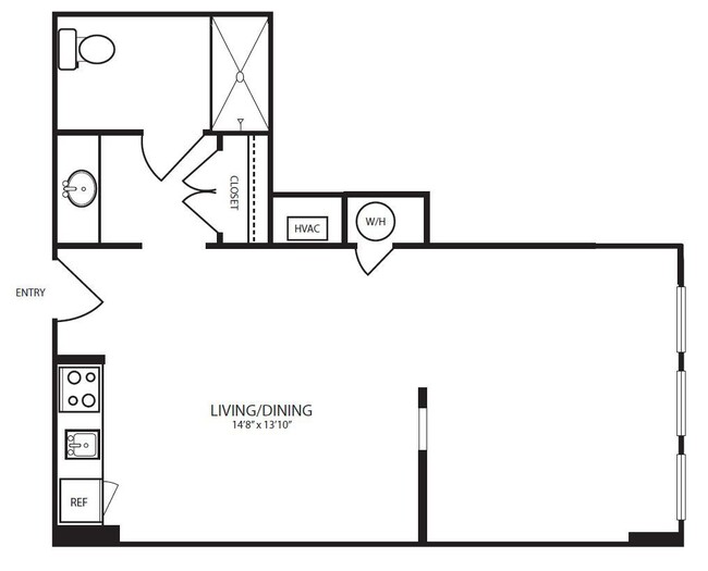 Landmark On Lovers - S1 - 1 Beds - 1 Baths - 562 Sq. ft. - Landmark On Lovers