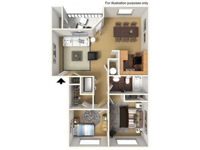 Floorplan - Meadow View Apartments