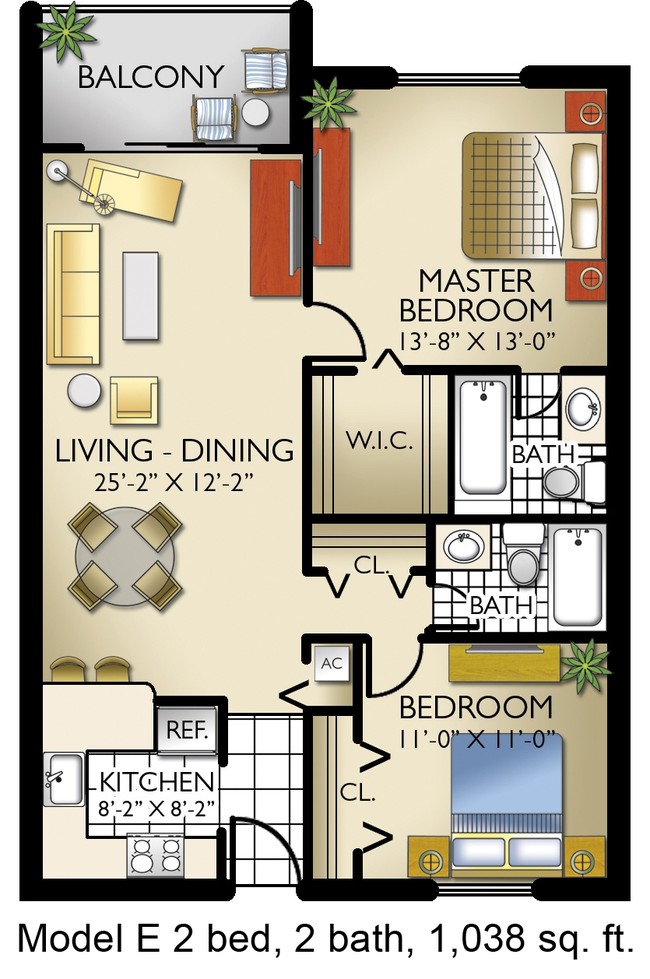 Model E - Lago Club Apartments