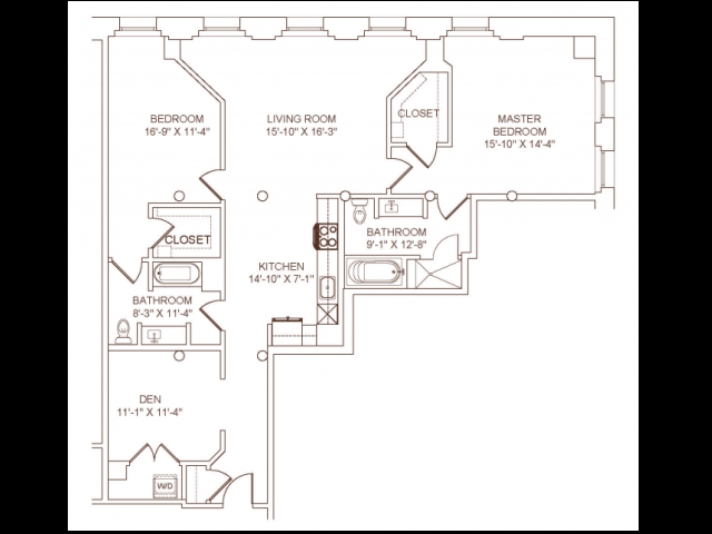 2BR/2BA - Baker Square Condominiums